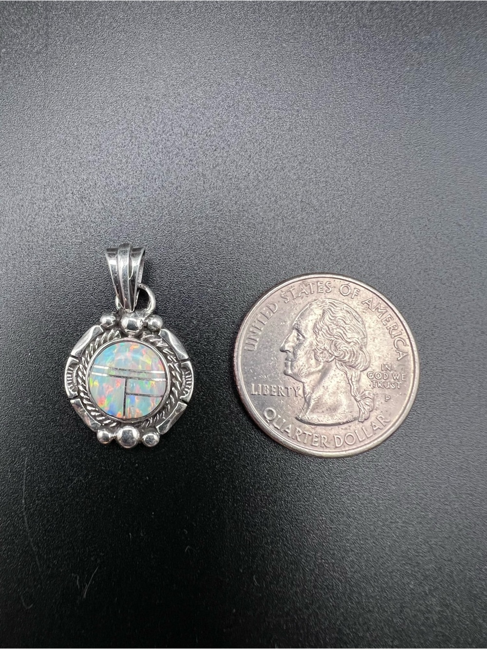 Opal Inlay Pendant - Picture 4 of 4